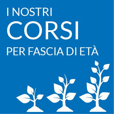 I nostri CORSI per età